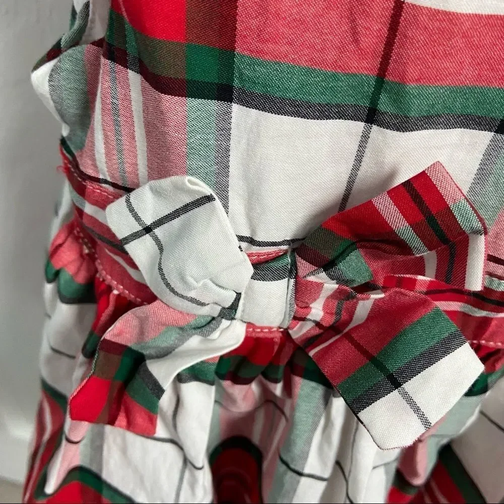 Carter’s holiday plaid sleeveless lined dress for baby girl  - 3 months